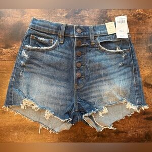NWT Abercrombie & Fitch High Rise Mom Short Size 25